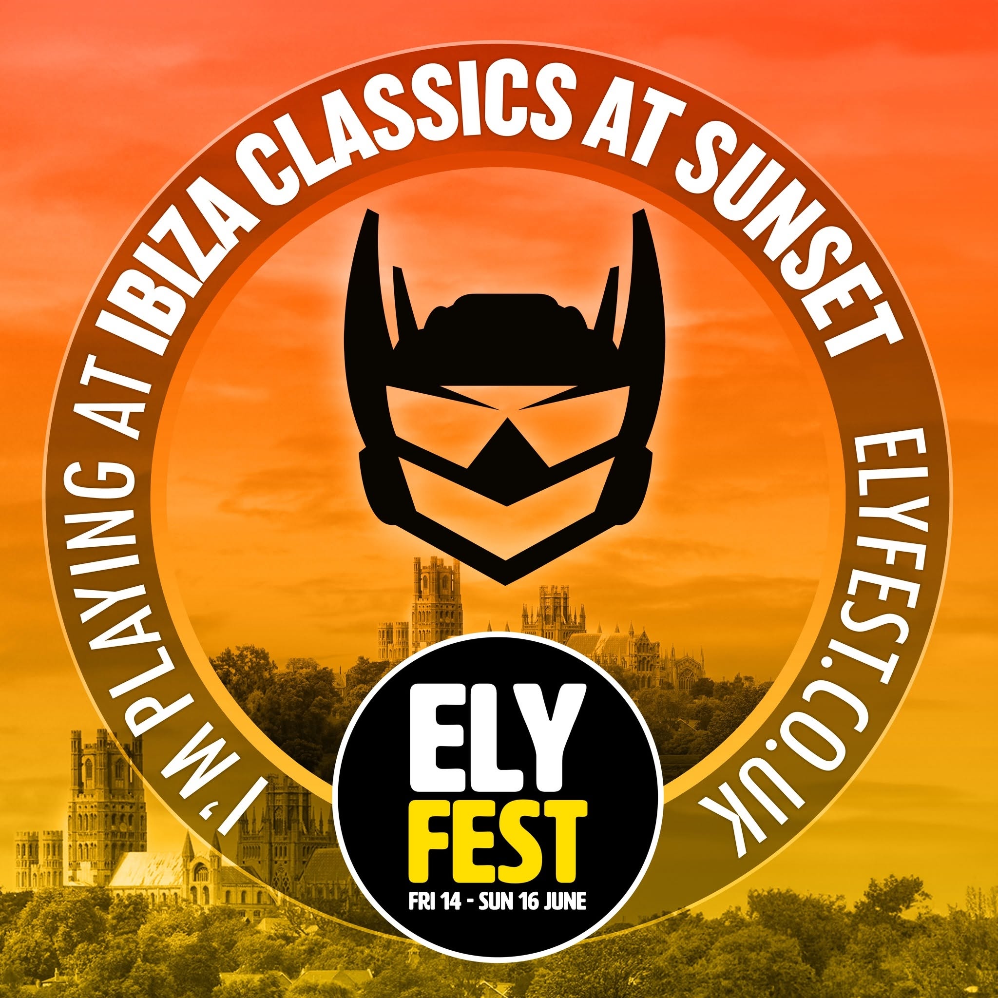 Archival flyer: Ibiza Classics at Sunset at Ely Fest